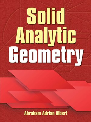 cover image of Solid Analytic Geometry